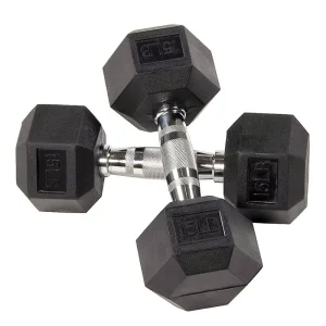 Factory Direct Hex Rubber Dumbbell ASJ-P014