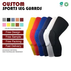 Factory Direct High Elastic Breathable Quick-Dry Thin Polyester Sports Anti-Collision Protective Gear Flexible Knee Pads