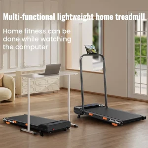 Factory Direct Indoor Portable Foldable Smart Electric Treadmill LED Screen 0.75HP Motor Metal Construction