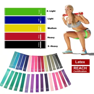 Factory Direct Latex Resistance Bands Fitness Pull-Resistance Rings Glute-Toning Squat Bands Thin Rings