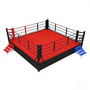 Factory Direct Liftable Height-Adjustable Boxing Ring with Steel Structure for Gym Clubs