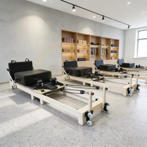 Factory Direct Maple Wood Foldable Pilates Reformer Machine for Private Coaching Studio