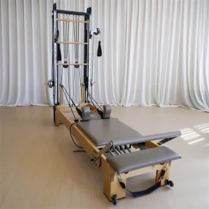 Factory Direct Maple Wood Pilates Reformer with Spiral Half Trapeze Tower Custom Pilates Training Equipment