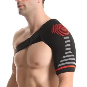 Factory Direct Men’s Thermal Spandex Single-Shoulder Sports Support Brace for Sprains