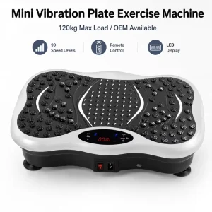 Factory Direct Mini Vibration Plate Exercise Machine, 120kg Max Load, Whole Body Vibration Platform with Remote Control