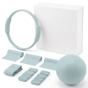 Factory Direct Multifunctional Anti-Slip Eco-Friendly Pilates Set Soft Silicone Fitness Accessories Yoga Training Kit for Studio