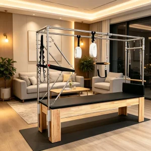 Factory Direct Oak Pilates Cadillac with Complete Attachment Set