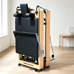 Factory Direct Oak Wood Pilates Reformer with Folding Frame