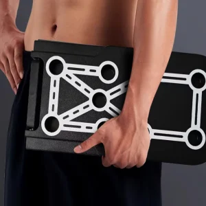 Factory Direct Portable Non-Slip ABS Foldable Push-Up Board with Ergonomic Handle for Home Fitness