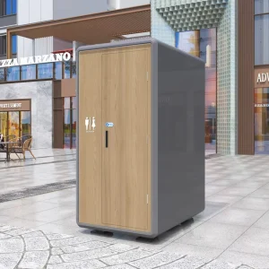 Factory Direct Pre-Plumbed Portable Container Toilets Stainless Steel Basins Quick Deployment for Outdoor Bathroom Use Solar
