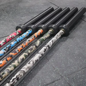 Factory Direct Sale 15kg 20kg 1500lb 2000lb Camouflage Stainless Steel Power Barbell