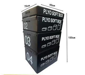 Factory Direct Supply PVC Soft Adjustable-Height 4-in-1 Jump Box for Indoor Gym Plyometric Training