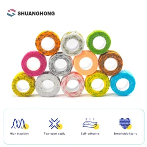 Factory Direct Supply Printed Nonwoven Cohesive Bandage Sports Tape, Vet Equine Wrap