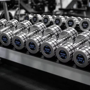 Factory Direct Supply Solid Steel Chrome Dumbbell for Commercial Gym