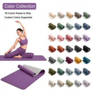 Factory Direct Two-Tone TPE 6mm Double-Layer Commercial Yoga Mat