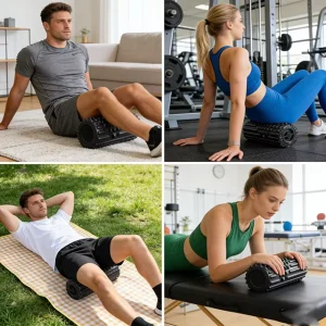 Factory Direct Vibrating Electric Foam Roller for Deep Tissue Muscle Massage, Portable Yoga and Fitness Recovery Tool