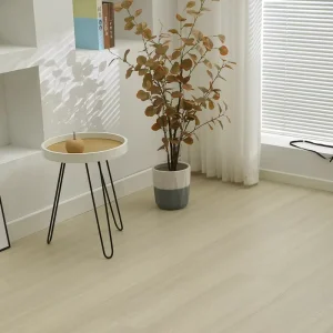 Factory Direct Waterproof Eco-Friendly Wood-Look Plain Click SPC Flooring for Apartment, Villa, and Living Room