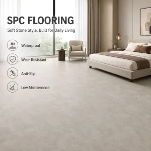 Factory Direct Waterproof Soundproof Rigid Core SPC Flooring 7mm 8mm for Hotel