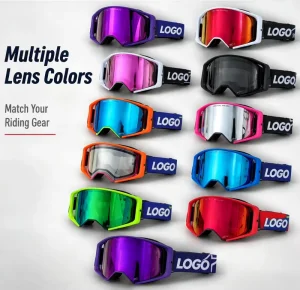 Factory Direct Wind and Sandproof Off-Road Motorcycle Goggles with Full-Rim UV Protection Lenses