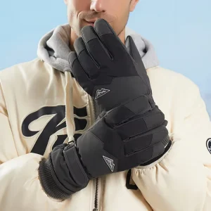 Factory Direct Winter Ski Gloves Waterproof Windproof Fleece Lined Thermal Gloves for Men Women Outdoor Sports