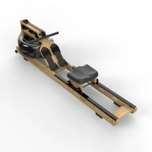 Factory Direct Wood Frame Rowing Machine Quiet Operation Foldable Adjustable Resistance for Home Gym