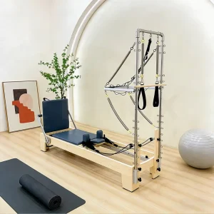 Factory Direct Wooden Pilates Reformer Machine, Custom Color and Logo, for Home and Studio