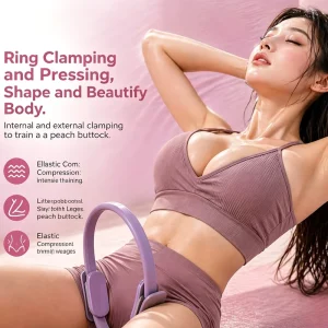 Factory Direct Yoga Pilates Ring Magic Circle Elastic Resistance