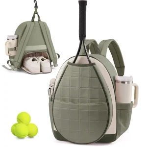 Factory Durable Waterproof Polyester Padded Tennis Racket Pickleball Paddle Bag Zipper Closure Expandable Unisex