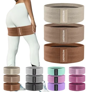Factory Fabric Hip and Booty Resistance Bands Set with Bag