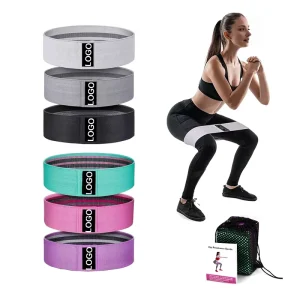 Factory Fabric Latex Non-Slip Booty Band Peach Hip Loop Yoga Resistance Band for Women