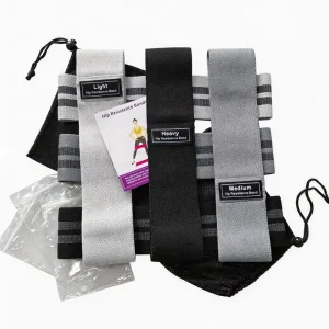 Factory Fabric Polyester Resistance Bands Custom Yoga Hip Booty Bands Workout Home Gym Exercise Fitness Band Gym Equipment S M L