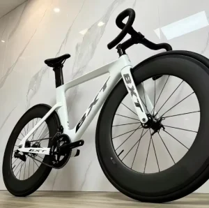 Factory Fixie Carbon Aero Wheelset 80mm Low-Profile Single-Speed Track Racing Bicycle