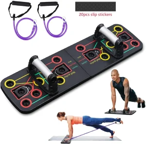 Factory Folding ABS and Latex Sit-Up and Push-Up Board Stand for Exercise and Fitness