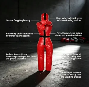 Factory Free Standing Heavy Duty Human Boxing Dummy Custom Logo MMA Grappling Punching Bag 10kg