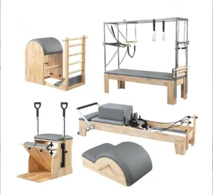 Factory H-37 Oak Wood Pilates Reformer Full Set for Studio Fitness