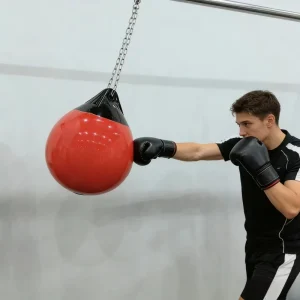 Factory Heavy Aqua Punching Bag, Water-Filled Boxing Training Bag, Leather, 20 kg, Adults