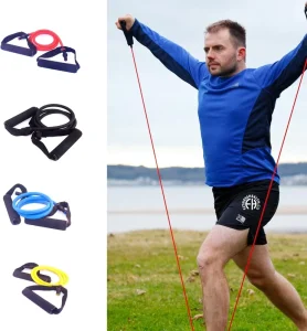 Factory Heavy Resistance Bands With Plastic Handles Training Cords