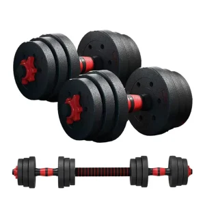 Factory High Quality Cement Adjustable Ergonomic 40KG Dumbbells Set Eco-friendly for Weightlifting Fitness Training