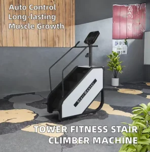 Factory Indoor Gym Fitness Climber Ladder Step Commercial Electric Stair Machine with LED Screen and Metal Construction