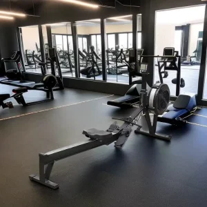 Factory Indoor Home Gym Steel Aluminum 120KG Load-Bearing 10-Speed Air Rowing Machine
