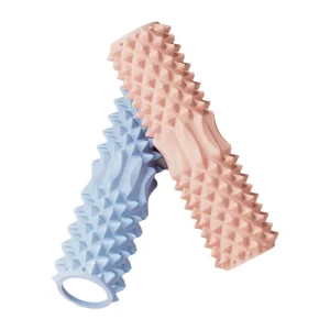 Factory Macaron Pastel Color Deep Triangle Spike Foam Roller, High-Density EVA Trigger Point Massage Roller