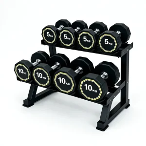 Factory Manufacture Octagonal Anti-Roll Dumbbells for Gym Strength Training