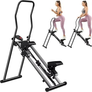 Factory Multi-Function Foldable Stair Climber Stepper with Mechanical Control, Steel and ABS Construction for Home Use