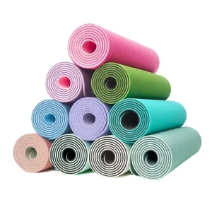 Factory OEM ODM Custom TPE Yoga Mat with Personalized Logo Printing Double-Sided Anti-Slip Recyclable
