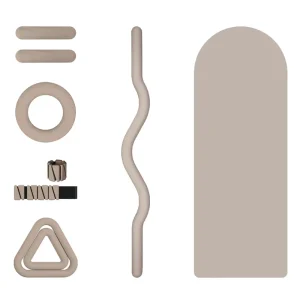 Factory Pilates Accessories Set with Ring, Yoga Mat, Ball, Resistance Bands, Slider, Magic Circle, and Ankle Weights