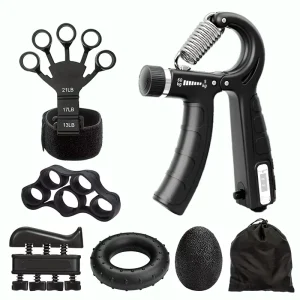 Factory Price Adjustable Hand Gripper Set Finger Forearm Exerciser Grip Strength Trainer for Home Gym Workout