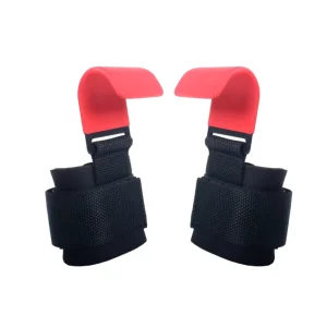Factory Price Neoprene Padding Wrist Wraps Weightlifting Hooks Weightlifting Grips Steel Hook for Pullups Strength