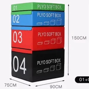 Factory Price PVC Waterproof Plyometric Box Jumping Plyo Box with 4 Different Heights