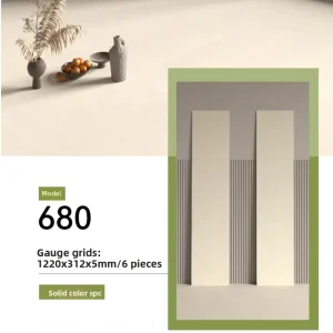 Factory SPC Stone Plastic Crystal Locking Floor Waterproof Anti Slip Fireproof Hotel Project Renovation
