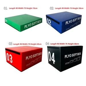 Factory Soft Plyo Jump Box Set Adjustable Foam 4-Piece